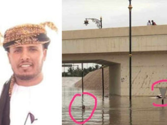 Omani citizen risks life to save man from sinking car